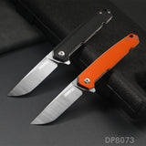 EDC Folding Knife with D2 Stainless Steel Blade, G10 Handle and Pocket Clip