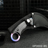 Karambit Knife Fixed Blade with 3D Print