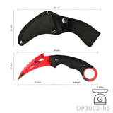 Karambit Knife Fixed Blade with 3D Print