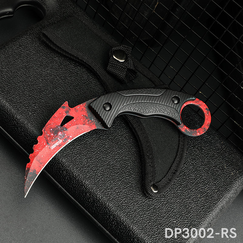 Karambit Knife Fixed Blade with 3D Print