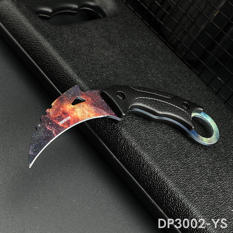 Karambit Knife Fixed Blade with 3D Print
