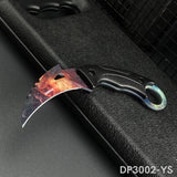 Karambit Knife Fixed Blade with 3D Print
