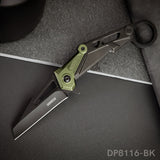 Light Weight Pocket Knife with Aluminium Ring Handle