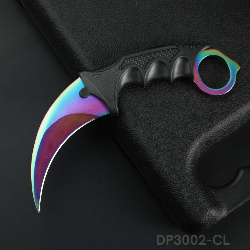 Fixed Blade Claw Knife CSGO with Sheath and Cord For Outdoor Adventures