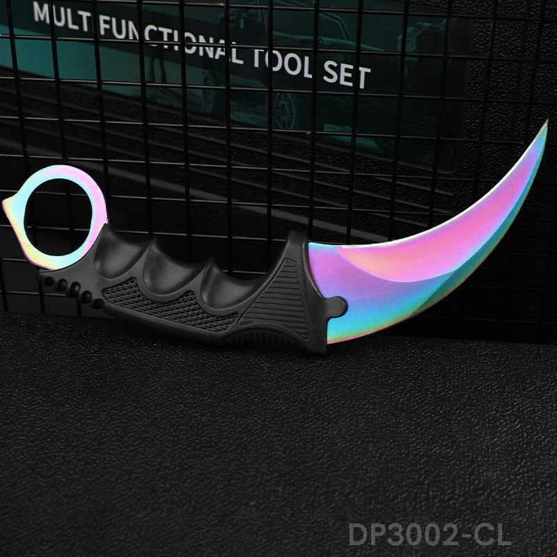 Fixed Blade Claw Knife CSGO with Sheath and Cord For Outdoor Adventures