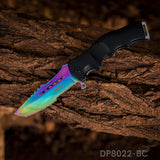 Fashion Colorful Folding Knife Serrated Blade with Safety Finger Grip Handle