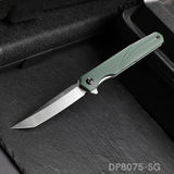 Tanto Blade Folding Gentleman's Knife with D2 Steel and G10 Handle