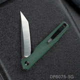 Tanto Blade Folding Gentleman's Knife with D2 Steel and G10 Handle