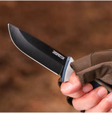 Single-Edge Tactical Knives with Non-slip Stylish Handle and Practical Sheath