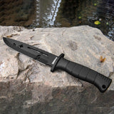12"Outdoor Bowie Survival Hunting Fixed Blade Knife with Nylon Sheath