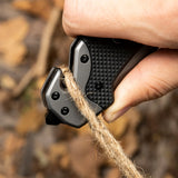 Multifunction Folding Pocket Knife Liner Lock G10 Handle with Glass Breaker & Bottle Opener