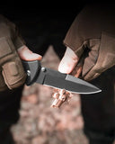 4.8 inch 8Cr13MoV Steel Drop Point Blade with G10 Handle