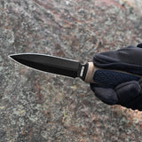 8.7" Double Edge Blade Dagger Fixed Blade Knives with Sheath Self-Defense Knife