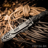 2 PC Outdoor Survival Fixed Blade Knife Set with ABS Sheath