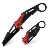 Light Weight Pocket Knife with Aluminium Ring Handle
