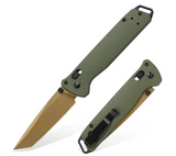 RBLACK 3.3" Tanto EDC Folding Knife with CPM S35VN Blade, Axis Lock G10 Handle