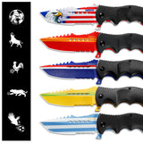 Fan Gear Edition Spring Assisted Folding Pocket EDC Knife