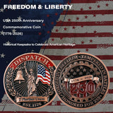 250th Anniversary Folding Knife Gift Set with Steel Frame Lock (Silver)