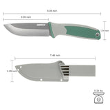 Single-Edge Tactical Knives with Non-slip Stylish Handle and Practical Sheath