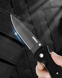 4.8 inch 8Cr13MoV Steel Drop Point Blade with G10 Handle