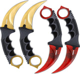 Fixed Blade Claw Knife CSGO with Sheath and Cord For Outdoor Adventures