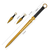 Full Tang Tactical Katana Ninja Sword Machete Fixed Blade Combat Stainless Steel Blade with Sheath