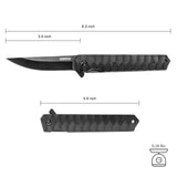 Cool Folding Pocket Knife Liner Lock with Pocket Clip and Glass Breaker