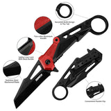 Light Weight Pocket Knife with Aluminium Ring Handle