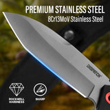 10 inch G10 Handle Fixed Blade Knife With Nylon Sheath