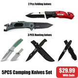 5PCS Camping Knives  Sets（Free Shipping）