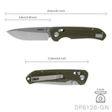 4.65 Inches Folding Pocket Knife Axis Lock with D2 Blade and Non-Slip G10 Handle