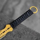 Full Tang Tactical Katana Ninja Sword Machete Fixed Blade Combat Stainless Steel Blade with Sheath