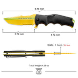 Fan Gear Edition Spring Assisted Folding Pocket EDC Knife