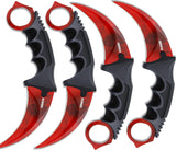 Fixed Blade Claw Knife CSGO with Sheath and Cord For Outdoor Adventures