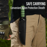 14" Tactical Fixed Blade Knife With Sheath And Window Breaker