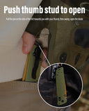 RBLACK 3.3" Tanto EDC Folding Knife with CPM S35VN Blade, Axis Lock G10 Handle