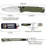 RBLACK UltraFlight S35VN EDC Folding Knife, 3.2" Drop Point
