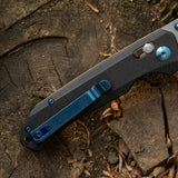 D2 Steel Drop Point Blade with G10 Handle Folding Knife