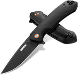 Folding Pocket Knife with D2 Steel, G10 Handle & Ball Bearing Flipper