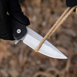 8Cr13MoV Stainless Steel Pocket Folding Knife With G10 Handle