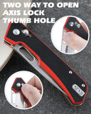 4.25 Inch D2 Steel Drop Point Blade with G10 Handle Pocket Knife
