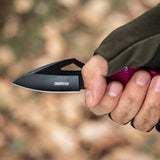 Lightweight EDC Folding Pocket Knife with Carabiner Clip and Fire Starter
