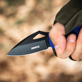 Lightweight EDC Folding Pocket Knife with Carabiner Clip and Fire Starter