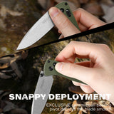 RBLACK UltraFlight S35VN EDC Folding Knife, 3.2" Drop Point
