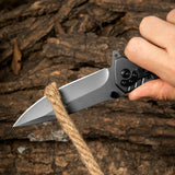 Multifunction Folding Pocket Knife Liner Lock G10 Handle with Glass Breaker & Bottle Opener