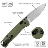 RBLACK UltraFlight S35VN EDC Folding Knife, 3.2" Drop Point