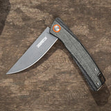 DISPATCH Pocket Folding Knife, 8cr13 Stainless Steel, Micarta Handle,Outdoors Multi-use Camping Knife