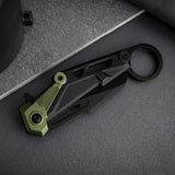 Light Weight Pocket Knife with Aluminium Ring Handle