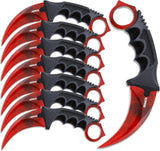 Fixed Blade Claw Knife CSGO with Sheath and Cord For Outdoor Adventures