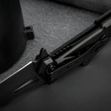 Light Weight Pocket Knife with Aluminium Ring Handle